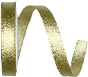 Stuha saténová STARDUST GOLD 10mm x 2m(9,-Kč/m)
