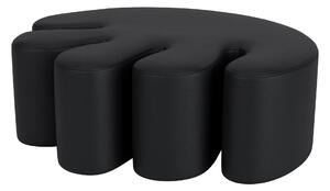 HEM Pouf Palma Large, Black Leather
