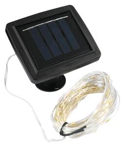 Solární LED světelný řetěz Micro, 15m