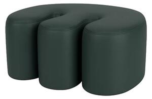 HEM Pouf Palma Medium, Dark Green Leather