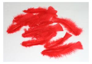 Dekorace - Peříčka dekorační červená