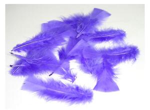 Dekorace - Peříčka dekorační fialová