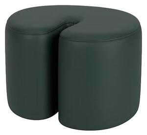 HEM Pouf Palma Small, Dark Green Leather