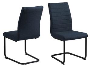 ACTONA Sada 2 ks − Jídelní židle Gudrun − modrá 95,5 × 47,5 × 63,5 cm