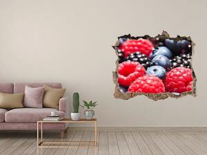 Nálepka 3D díra na zeď Lesní ovoce nd-k-55354220