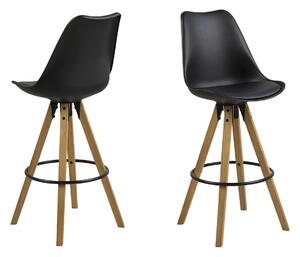 ACTONA Sada 2 ks − Barová židle Dima 111,5 × 48,5 × 55 cm