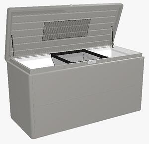 Biohort Designový účelový box LoungeBox (šedý křemen metalíza) 200 cm (2 krabice)