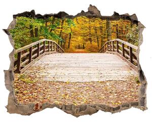 Nálepka fototapeta 3D Most v lese podzim nd-k-55256739