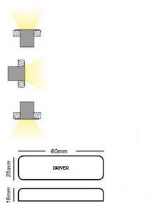 ACA Lighting LED zápustné svítidlo MOROS 1W/230V/2700K/72Lm/33°/IP65
