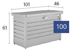 Biohort Úložný zamykací box (tmavě šedá metalíza) 100 cm