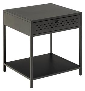 ACTONA Noční stolek Newcastle černá 51 × 45 × 40 cm