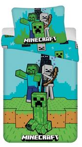 Jerry Fabrics Povlečení bavlna Minecraft Mobs Here 140x200, 70x90 cm