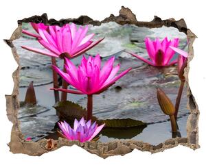 Samolepící díra nálepka Květ lotosu nd-k-57976414