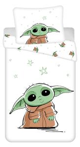Jerry Fabrics Povlečení Star Wars Baby Yoda 140x200, 70x90 cm