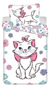 Jerry Fabrics Povlečení Marie Cat Floral 140x200, 70x90 cm