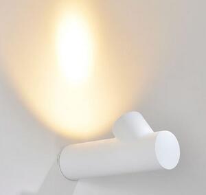 ACA Lighting LED nástěnné dekorativní svítidlo FARO 6W/230V/3000K/570Lm/35°/IP44, písčítá bílá