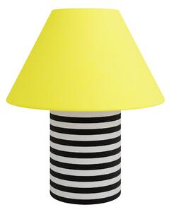 HEM Stolní lampa Toto Large, Wax Yellow / Black & White H Stripe
