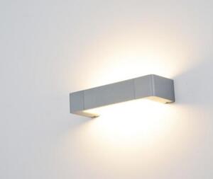 ACA Lighting LED nástěnné dekorativní svítidlo FOGA 18W/230V/3000K/1500Lm/110°/IP20, šedé
