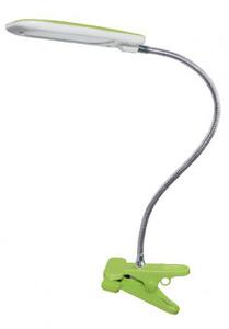 ACA Lighting LED stolní lampička s vypínačem a klipem BAZ 5W/230V/4000K/340Lm/120°/IP20, zelená