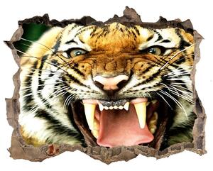 Díra 3D fototapeta nálepka Tygr nd-k-609474