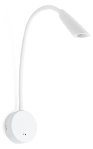 BOKEN nástěnná lampa na čtení, bílá - FARO