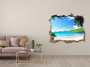 Nálepka fototapeta 3D výhled Seychely pláž nd-k-61515092