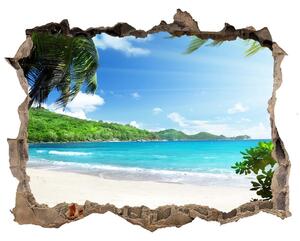 Nálepka fototapeta 3D na zeď Seychely pláž nd-k-61788906