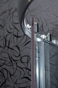 Sprchový kout čtvrtkruhový BRILIANT 90 x 90 x 195 cm čiré sklo
