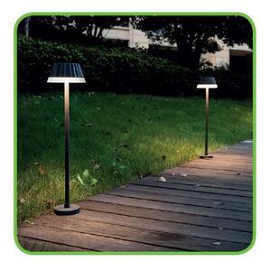 ACA Lighting Zahradní LED svítidlo VIANA 10W/230V/3000K/400Lm/130°/IP54/620mm, tmavě šedé