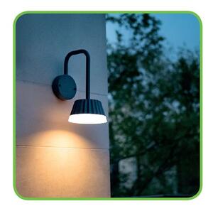 ACA Lighting Zahradní nástěnné LED svítidlo VIANA 10W/230V/3000K/400Lm/85°/IP54, tmavě šedé