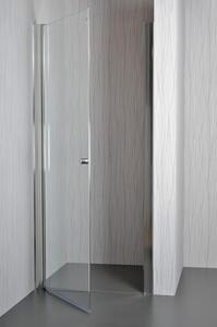 Jednokřídlé sprchové dveře do niky MOON 75 - 80 cm čiré sklo