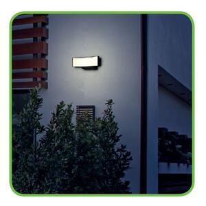 ACA Lighting Zahradní nástěnné LED svítidlo ARAS 13W/230V/3000K/710Lm/110°/IP65, tmavě šedé