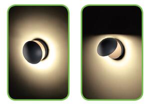 ACA Lighting Zahradní nástěnné LED svítidlo GABI 13W/230V/3000K/480Lm/100°/IP54, tmavě šedé