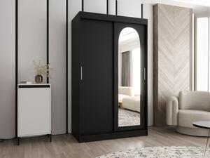Šatní skříň Kreloin 120, Barva: černá, Zásuvky: Ne Mirjan24 5903211418013