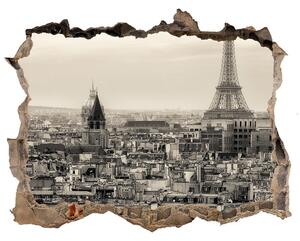 Fototapeta díra na zeď 3D Eiffelova věž Paříž nd-k-62561428