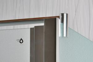 ARTTEC Sprchový kout rohový jednokřídlý MOON A 28 grape sklo 95 - 100 x 76,5 - 78 x 195 cm