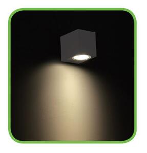 ACA Lighting Zahradní nástěnné LED svítidlo VITA 4W/230V/3000K/230Lm/40°/IP54, tmavě šedé