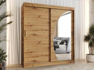 Šatní skříň Grilion 180, Barva: dub artisan, Zásuvky: Ne 5903211418310