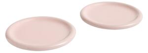 HAY Sada talířů Barro Ø24, Pink, 2ks