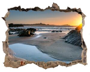 Nálepka fototapeta 3D výhled Skály na pláží nd-k-64210994