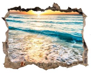 Nálepka fototapeta 3D Západ slunce pláž nd-k-64168411