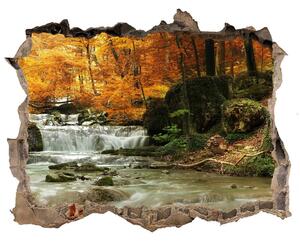 Nálepka fototapeta 3D výhled Vodopád v lese nd-k-64421594