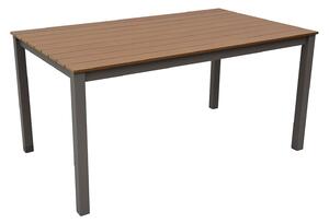 Zahradní ratanový stůl CALVIN 150x90 cm (hnědá)