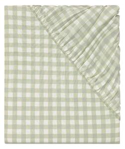 Livarno home Napínací prostěradlo Renforcé 140-160 x 200 cm (vzorovaná/zelená) (100386747001)