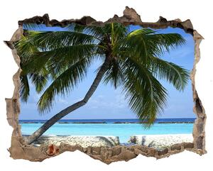 Nálepka fototapeta 3D výhled Tropická pláž nd-k-64894239