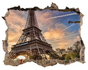 Fototapeta díra na zeď 3D Eiffelova věž Paříž nd-k-65117955