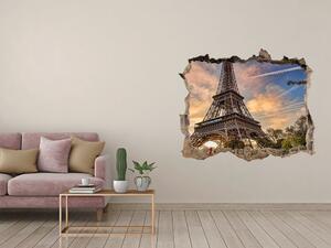 Fototapeta díra na zeď 3D Eiffelova věž Paříž nd-k-65117955