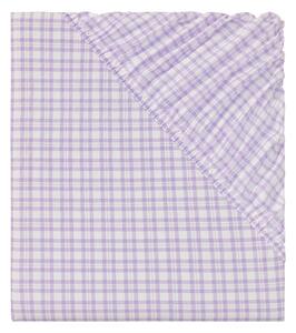 Livarno home Napínací prostěradlo Renforcé 140-160 x 200 cm (vzorovaná/fialová) (100386747002)
