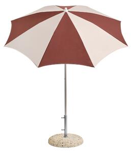 HAY Slunečník Terrazza, Octagon, Off-white / Burgundy