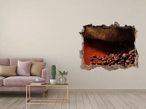 Nálepka díra na zeď beton Zrnka kávy nd-k-6552955